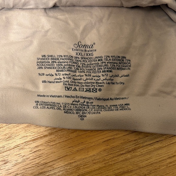 Bundle of 4 - XXL - Soma Wireless Bralettes - Picture 5 of 5